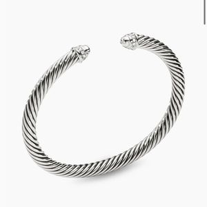 David Yurman Classic Cable Bracelet
Sterling Silver with Diamonds 5mm